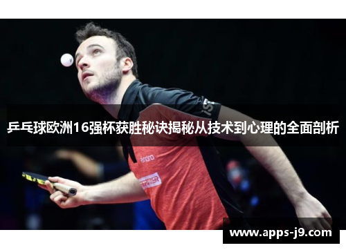 乒乓球欧洲16强杯获胜秘诀揭秘从技术到心理的全面剖析