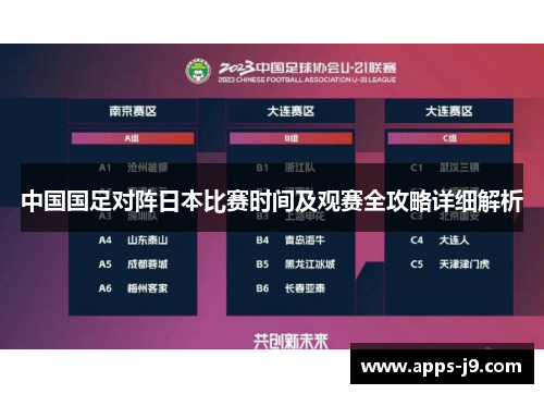 中国国足对阵日本比赛时间及观赛全攻略详细解析 中国国足对阵日本比赛时间及观赛全攻略详细解析